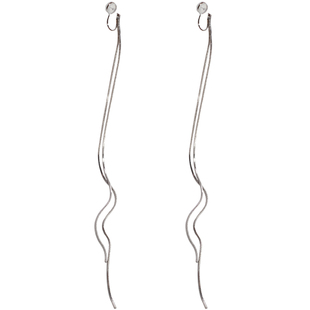 无耳洞U形耳夹很长款流苏耳钉气质耳环女耳饰品新款显脸瘦