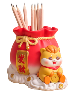 2026马年吉祥物笔筒摆件伴手礼物