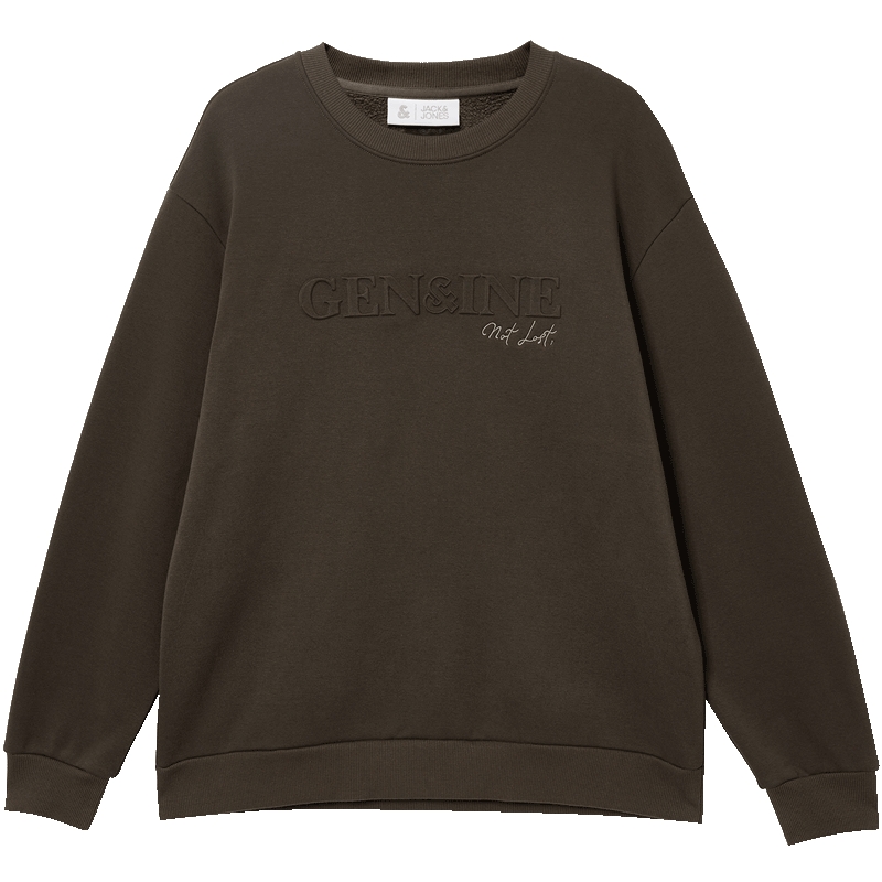 【四方来财加绒卫衣】杰克琼斯男装2025年秋季新款立体钢印外套