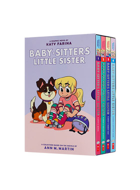 保姆俱乐部1-4册英文原版The Baby-Sitters Little Sister Graphic Novels#1-4(Adapted Edition)儿童课外阅读桥梁章节漫画书