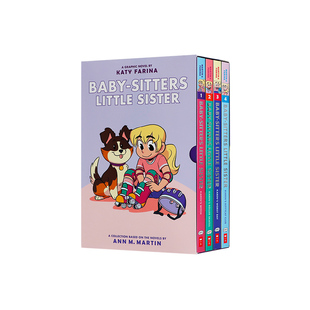 保姆俱乐部1-4册英文原版The Baby-Sitters Little Sister Graphic Novels#1-4(Adapted Edition)儿童课外阅读桥梁章节漫画书