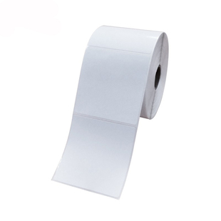 菲码空白铜版打印条码纸二维码价格物料不干胶标签贴纸卷正方形