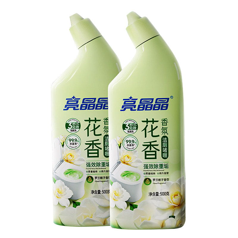 亮晶晶瓶装500g*2去渍洁厕液