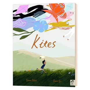风筝 中国新锐插画师卤猫 英文原版 精装绘本 Kites 精装 自信 独立 友谊 自我认知 卤猫新书 英文版 进口原版英语书籍儿童外文书