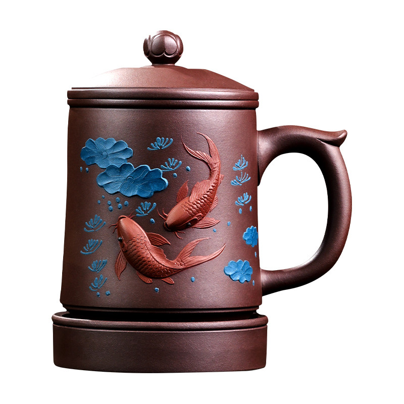 宜兴紫砂杯个人专用办公泡茶杯子