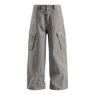 DICEOFF水洗baggy长裤直筒宽松休闲裤廓形阔腿裤日系复古工装裤