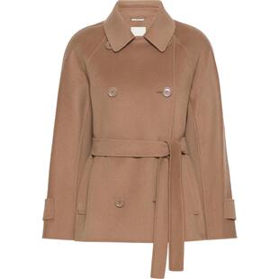 【天猫】MaxMara 26新品女装羊毛系带收腰短大衣9086076106&