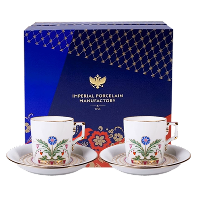 LOMONOSOV俄皇手绘莫斯科茶具