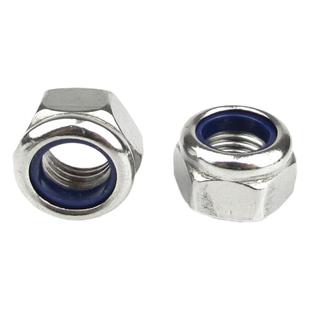 304不锈钢尼龙防松螺母/防松螺帽防滑螺母锁紧螺母M4/M5—M24