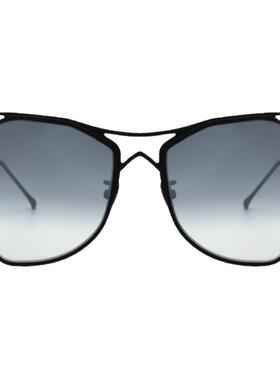 硬核时尚墨镜不规则大框修脸防晒