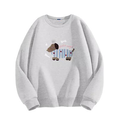 捷尼拉莫小狗加绒加厚圆领卫衣