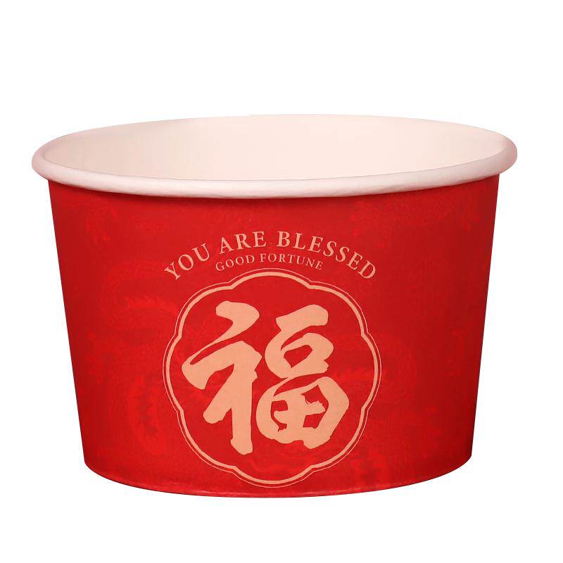 圆形纸碗加厚防水防油
