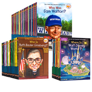 英文原版Who Was/Who Is/Where Is 企鹅兰登出品 儿童青少年科普插图文学全套英语读物 历史人物传记 世界地理认知章节桥梁书