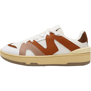 HERLOOK残缺彩虹国潮板鞋女轻便软底棕色复古加绒保暖棉鞋休闲鞋