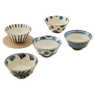 MinoYaki美浓烧南国青花陶瓷碗家用2025新款高颜值微波炉可用饭碗