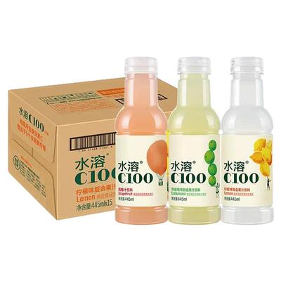 农夫山泉水溶C100果汁饮料445*15
