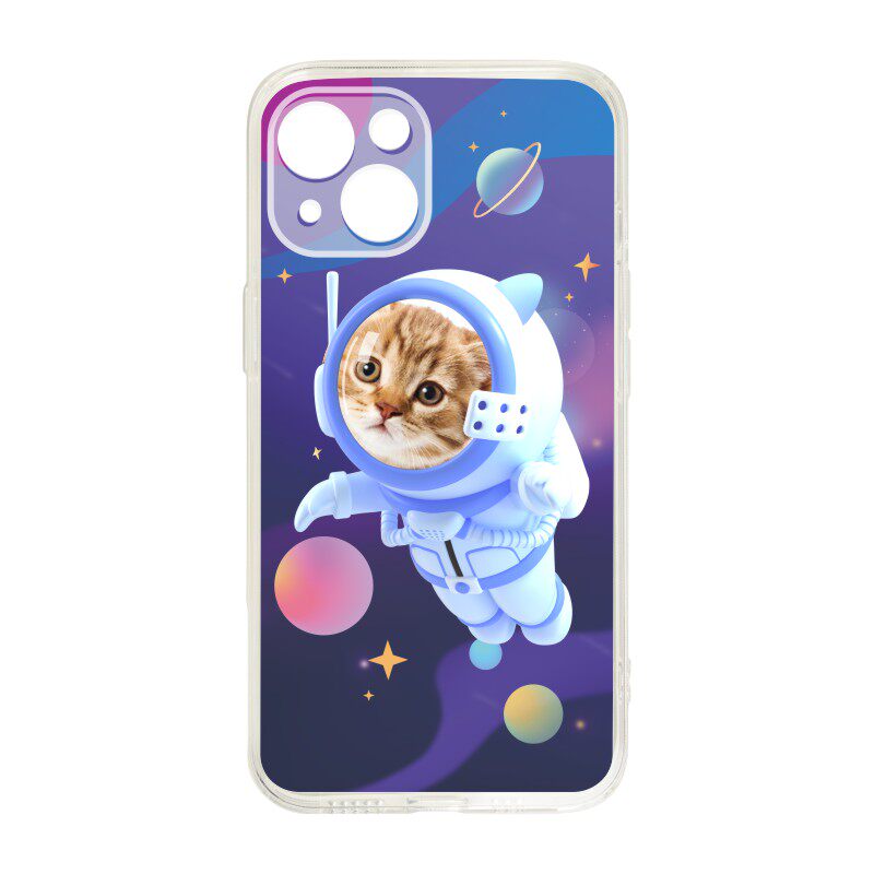 猫尚书新款透明手机壳流浪地球猫咪太空人星球来图可定制任意型号