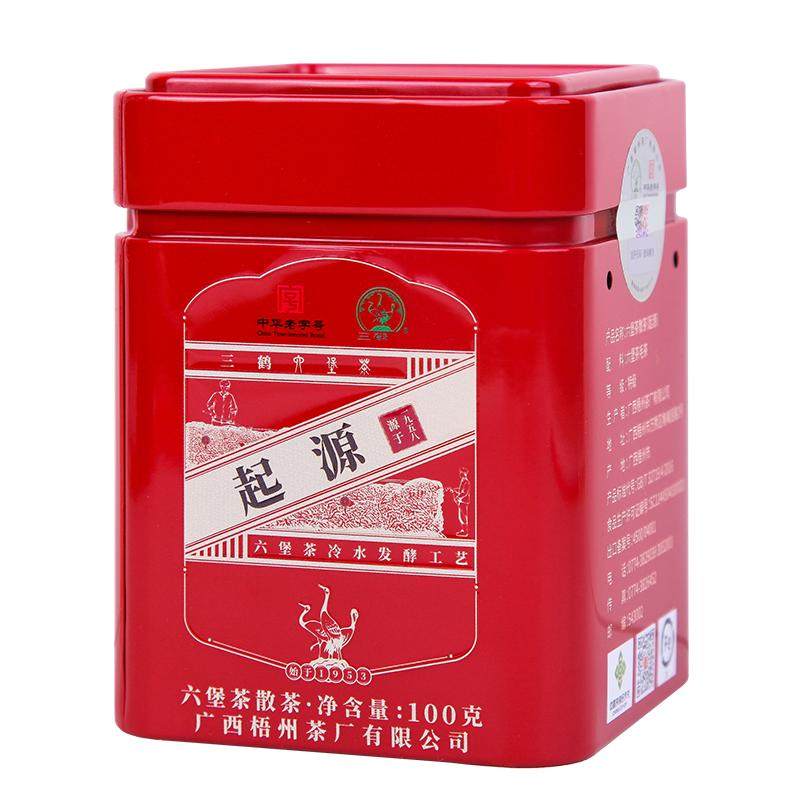 三鹤特级黑茶六堡茶起源梧州100g