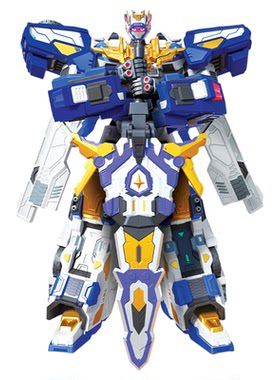 炫卡斗士2炫蓝雷霆王3合体玩具