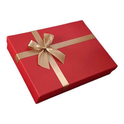 红色礼盒喜庆高档礼品盒可定制