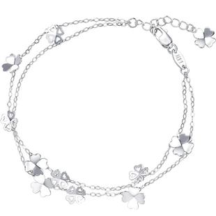 周生生Pt950铂金Love Decode四叶草手链白金54284B