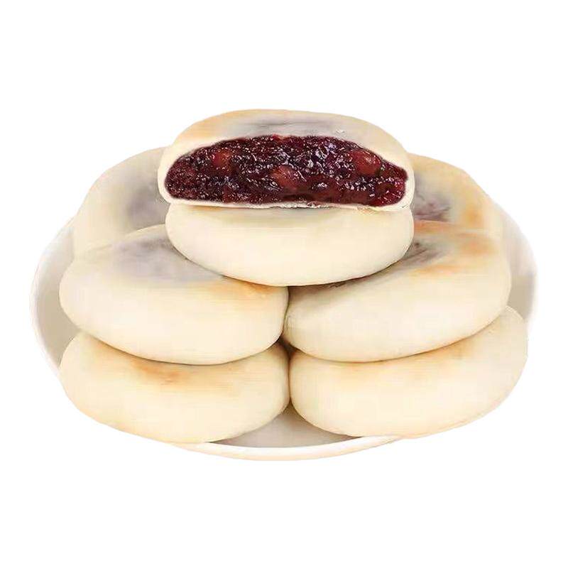 血糯米红豆山药饼官方正品营养代餐健康零食糕点夹心紫米麻薯面包