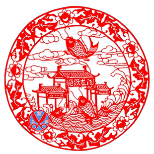 镂空不干胶鲤鱼跳龙门剪纸窗花福字玻璃贴纸鲤鱼跃龙门春节新年