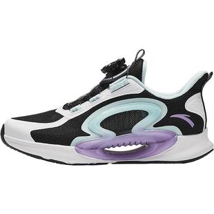 安踏儿童运动鞋女童逐月跑鞋2025秋冬新款女大童跑鞋纽扣鞋子