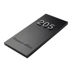 创意入户门牌 家用门牌号入户门进户门定制住宅日式防盗门酒店公司号码牌制作出租房数字贴牌高档轻奢房号