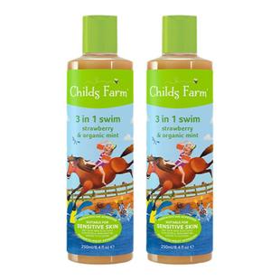 2瓶ChildsFarm儿童农场游泳专用三合一除氯去氯洗发沐浴露洗发水