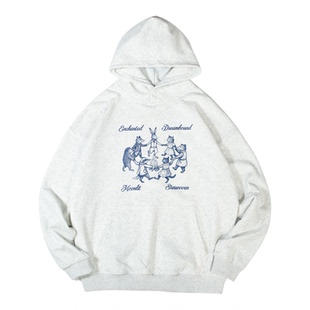 DAKYAM(达人)2025A/W Moonlit Waltz Hoodie月下圆舞毛线圈连帽衫