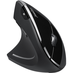 【人体工学】PM713L左手鼠标左撇子垂直竖握立式人体工学办公家用