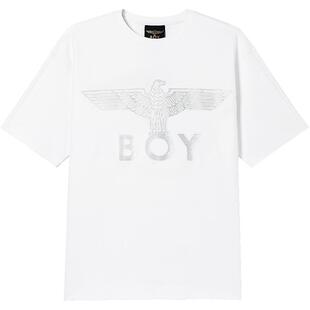 【时间尺轮】BOYLONDON春季男女同款短袖烫银烫钻朋克t恤N01016