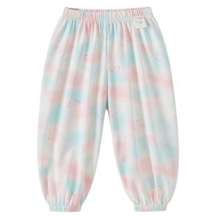 [抑菌防晒凉感]女童裤子儿童夏装薄款长裤小童夏季运动宝宝防蚊裤