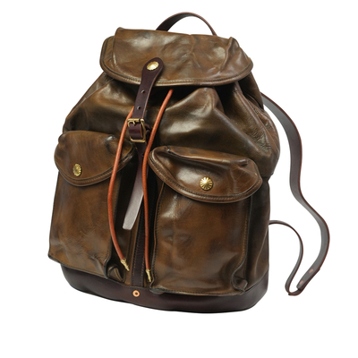 头层牛皮阿美咔叽复古伞兵包