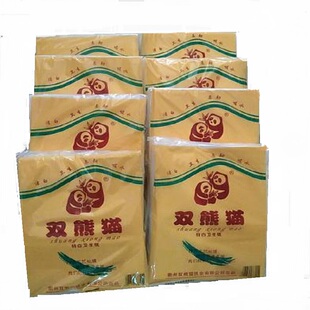 双熊猫皱纹卫生纸350g克特白柔软型厕纸草纸8包装江浙沪皖包邮