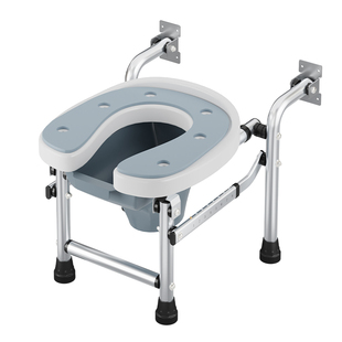 蹲厕坐便凳老人坐便器马桶椅子家用结实孕妇蹲坑改座架折叠洗澡椅