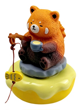 【转转钓鱼小熊猫】转转乐摆件