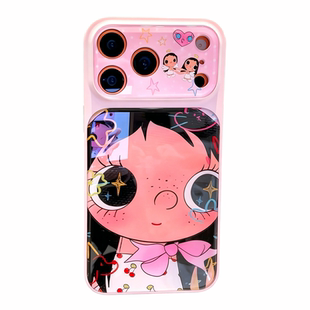 粉色小玉玻璃手机壳适用IPhone17promax新款17Air磁吸苹果16pro小众15plus硅胶软壳14PM个性13韩系ins风外壳