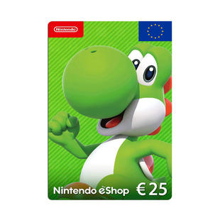 欧盟eShop充值点卡25欧元 欧版欧服任天堂25Euro Switch WiiU 3DS
