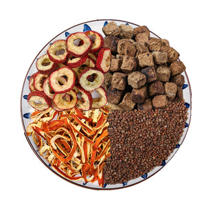 调理脾胃材料包山楂陈皮神曲莱菔子健脾理气消食血活结散茶中药材