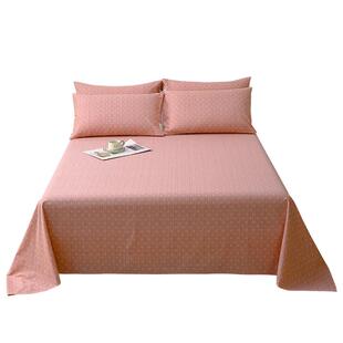 加厚纯棉磨毛床单单件2025新款100全棉宿舍单双人被单枕套三件套