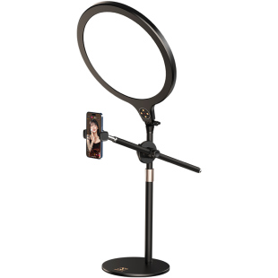 小天补光灯面部直播灯光专业直播间专用面光柔光灯主播手机桌面美颜灯室内落地打光灯拍照摄影拍摄全面屏支架