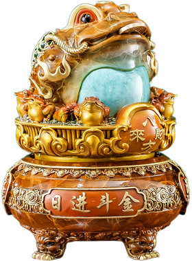 黄铜金蟾招财摆件开业礼物