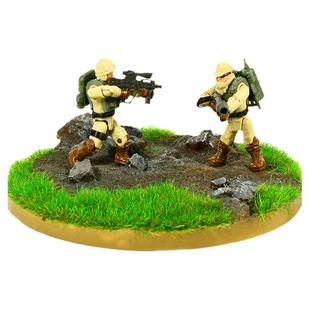 百搭仿真乱石场景圆形地台 手办高达微缩模型场景配景摆件底座