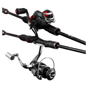 mh大物枪直柄打黑路亚竿套装水滴轮远投抛竿裸甩杆海竿碳素钓鱼竿