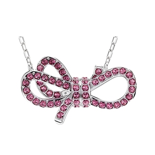 施华洛世奇Lifelong Bow 女士长款蝴蝶结项链气质百搭吊坠礼物