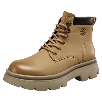 意尔康冬款加绒保暖户外马丁靴