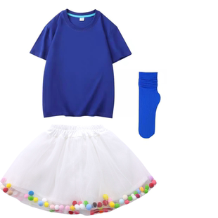 儿童糖果色啦啦队演出服女童六一舞蹈服幼儿园毕业照班合唱表演服