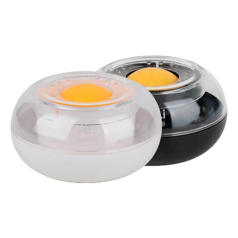 得力9109湿手器圆形滚珠点钞沾手水缸 粘手器 财务办公用品清洁耐用海绵缸9102